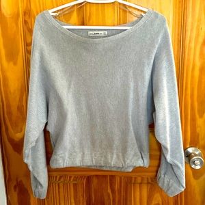 Zara knit grey sweatshirt